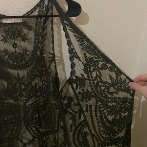 📦 Nic & Nox Olive Green Duster Medium